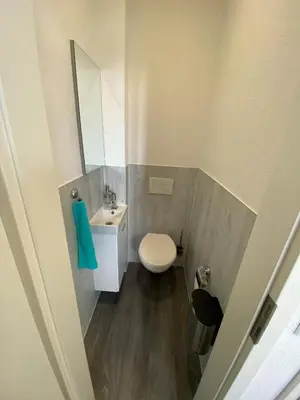 Ein Badezimmer in der Unterkunft Alte Molkerei FeWo 2