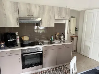 Küche/Küchenzeile in der Unterkunft Ferienwohnung Roxana Stadtkern von Quedlinburg 55qm