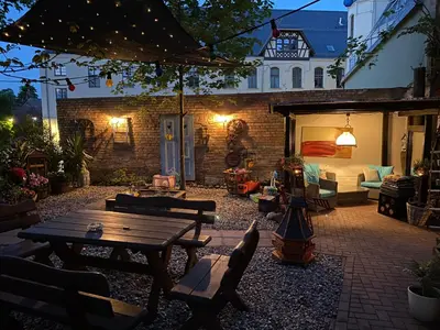 Das Gebäude in dem sich die Ferienwohnung befindet