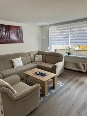 Ein Sitzbereich in der Unterkunft Fewo Adler 2-6 Personen