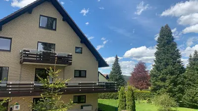 Ein Garten an der Unterkunft Pension Harzkieker