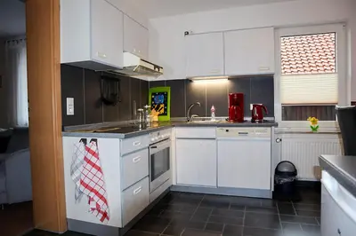 Küche/Küchenzeile in der Unterkunft Ferienwohnung Andres