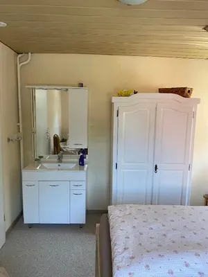 Ein Bett oder Betten in einem Zimmer der Unterkunft Ferienwohnung Meilerplatz – Familienfreundliche Ferienwohnung für max. 4 Personen in Bad Lauterberg am Harz