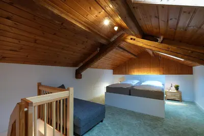 Ein Bett oder Betten in einem Zimmer der Unterkunft Waldgasthaus & Pension Christianental