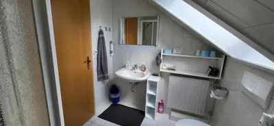 Ein Badezimmer in der Unterkunft Haus Rehblick 2