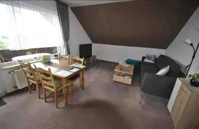 Ein Sitzbereich in der Unterkunft Haus Rehblick 2