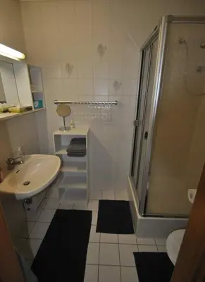 Ein Badezimmer in der Unterkunft Haus Rehblick 2