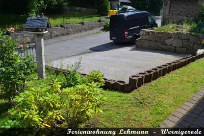 Ein Garten an der Unterkunft Ferienwohnung Lehmann - Wernigerode