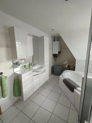 Ein Badezimmer in der Unterkunft Ferienwohnung Lehmann - Wernigerode
