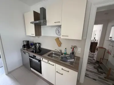 Küche/Küchenzeile in der Unterkunft Ferienwohnung Roman Stadtkern von Quedlinburg 80qm