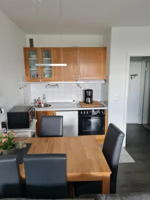 Küche/Küchenzeile in der Unterkunft Ferienwohnung Annett & Matthias Hahnenklee