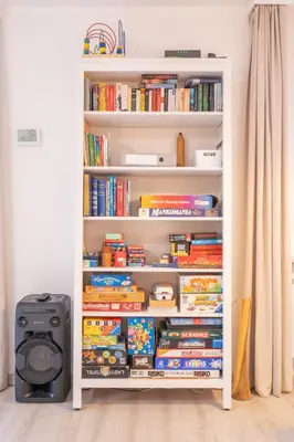 Die Bibliothek in der Ferienwohnung