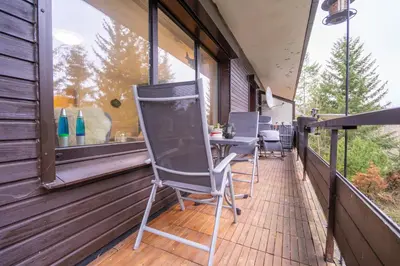 Ein Balkon oder eine Terrasse in der Unterkunft Niedner