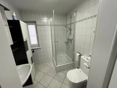 Ein Badezimmer in der Unterkunft FEWO an der Malzmühle 1d