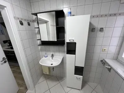 Ein Badezimmer in der Unterkunft FEWO an der Malzmühle 1d