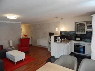 Küche/Küchenzeile in der Unterkunft Ferienwohnung Haus Bettina