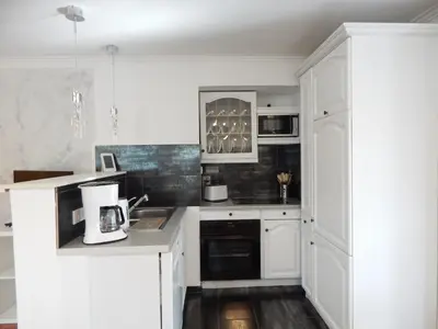 Küche/Küchenzeile in der Unterkunft Ferienwohnung Haus Bettina