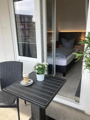 Ein Bett oder Betten in einem Zimmer der Unterkunft Hostel Harzer Hof