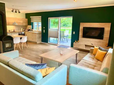 Küche/Küchenzeile in der Unterkunft Ferienhaus Hinz