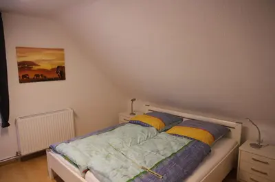 Ein Bett oder Betten in einem Zimmer der Unterkunft Wohnung Julius 3