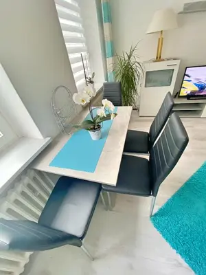 Ein Sitzbereich in der Unterkunft FeWo Rose - Mitten im Herz Goslar