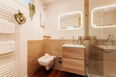 Ein Badezimmer in der Unterkunft Hyggeglück Braunlage