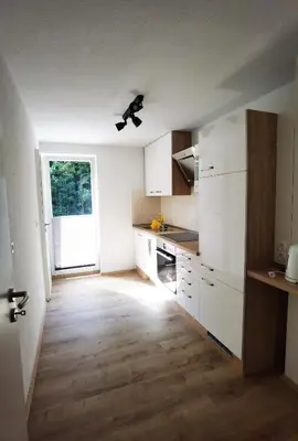 Küche/Küchenzeile in der Unterkunft Ferienwohnungen im Mühlental