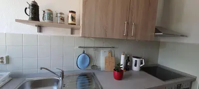 Küche/Küchenzeile in der Unterkunft Ferienwohnung Schuur - Harz