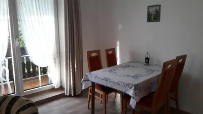 Ein Sitzbereich in der Unterkunft Haus Brigitte