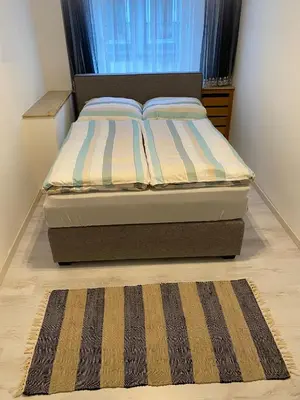 Ein Bett oder Betten in einem Zimmer der Unterkunft FeWo Villa - Mitten im Herz Goslar