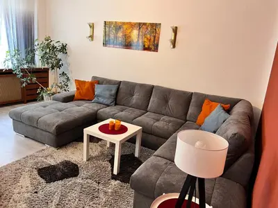Ein Sitzbereich in der Unterkunft FeWo Villa - Mitten im Herz Goslar
