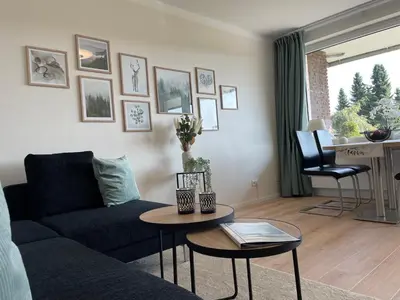 Ein Sitzbereich in der Unterkunft Bergliebe