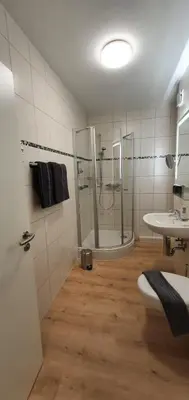 Ein Badezimmer in der Unterkunft Bergliebe