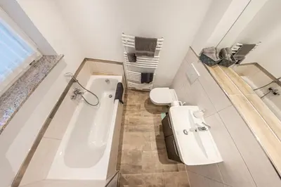 Ein Badezimmer in der Unterkunft Harzer Gemütlichkeit