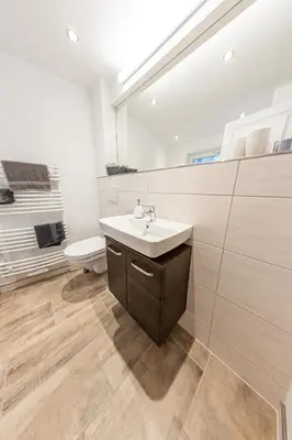 Ein Badezimmer in der Unterkunft Harzer Gemütlichkeit