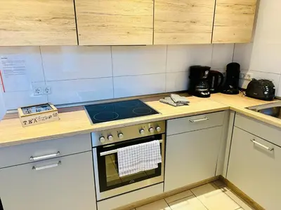 Küche/Küchenzeile in der Unterkunft Haus Brockenblick #Garten #ruhige Lage #PS 5 #Netflix von Harztraveler