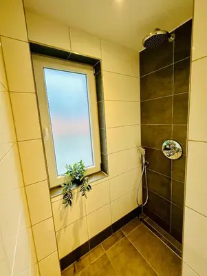 Ein Badezimmer in der Unterkunft Haus Brockenblick #Garten #ruhige Lage #PS 5 #Netflix von Harztraveler