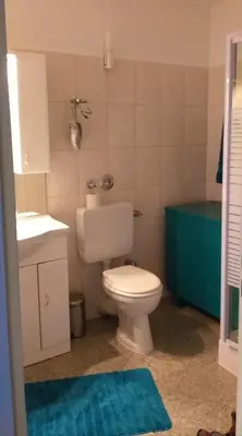 Ein Badezimmer in der Unterkunft Aussicht