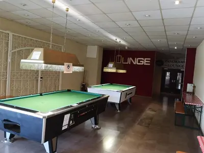 Ein Billardtisch in der Unterkunft Harz-Fewo KY487