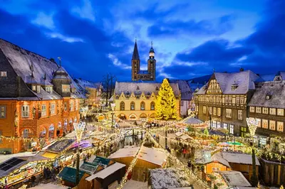 Ein allgemeiner Blick auf Goslar oder ein Stadtblick von der Ferienwohnung aus