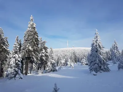 Blockhaus - Die Zwergenbaude - im Winter