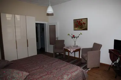Ein Bett oder Betten in einem Zimmer der Unterkunft Ferienwohnung im Stieg 4 mit kostenlosem Parkplatz