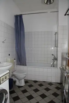 Ein Badezimmer in der Unterkunft Ferienwohnung im Stieg 4 mit kostenlosem Parkplatz
