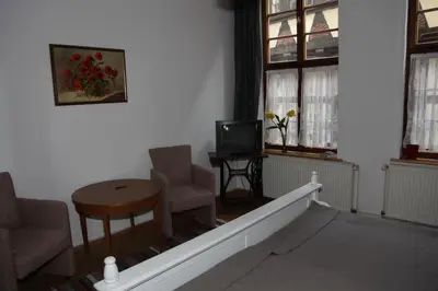 Ein Sitzbereich in der Unterkunft Ferienwohnung im Stieg 4 mit kostenlosem Parkplatz