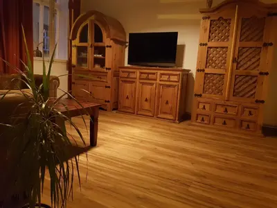 TV/Unterhaltungsangebot in der Unterkunft Kaufmannshof mit Fachwerkcharme