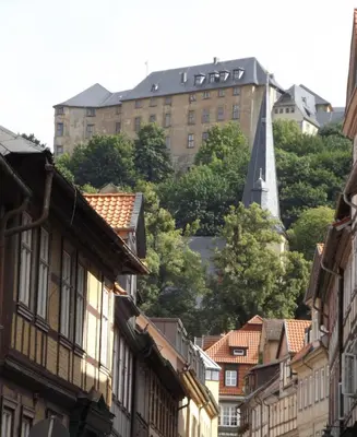Ein allgemeiner Blick auf Wienrode oder ein Stadtblick von der Ferienwohnung aus