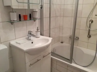 Ein Badezimmer in der Unterkunft Fewo Romy - a60954