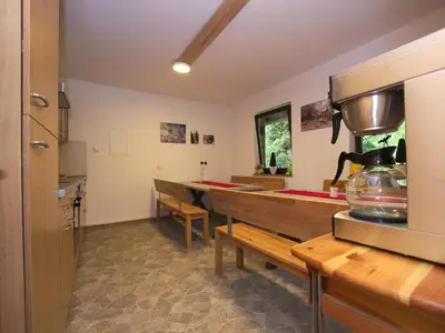 Küche/Küchenzeile in der Unterkunft Ferienwohnung im Haus Schiefertal, Wieda