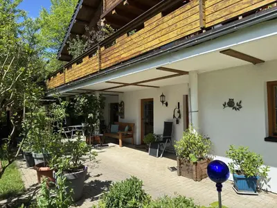 Ein Garten an der Unterkunft Ferienwohnung, Clausthal-Zellerfeld