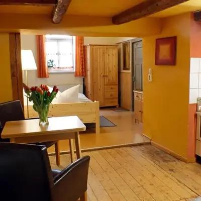 Ferienwohnung Im Damm - private Terrasse